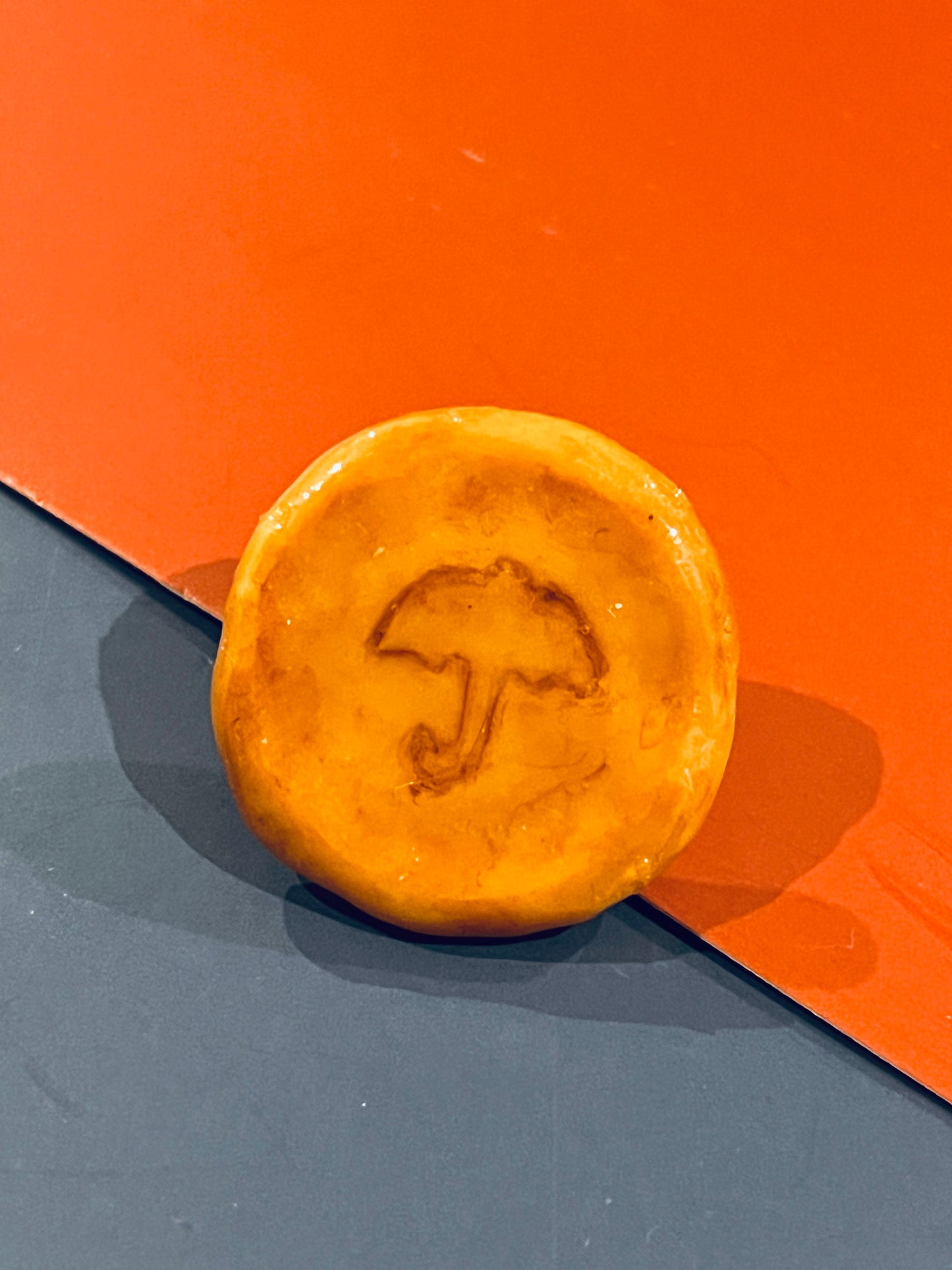 Umbrella Shape Dalgona Pin from Squid Game Merch