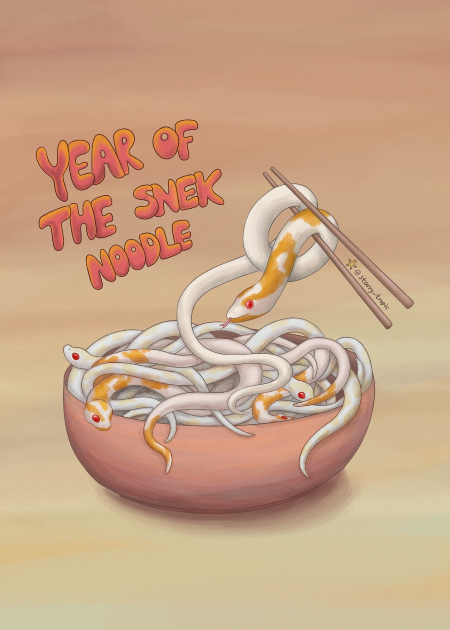 Snake Noodle - Print