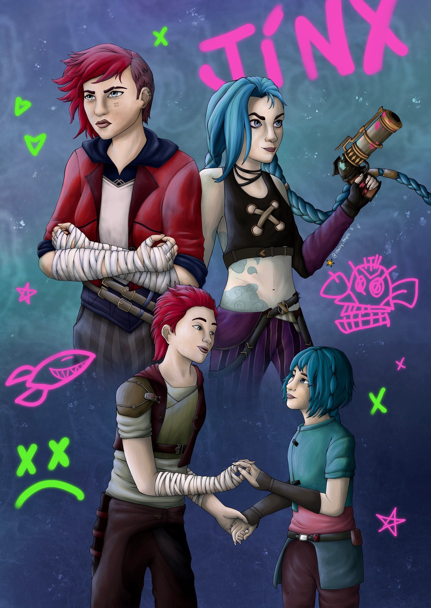 Jinx & Vi Arcane - Print