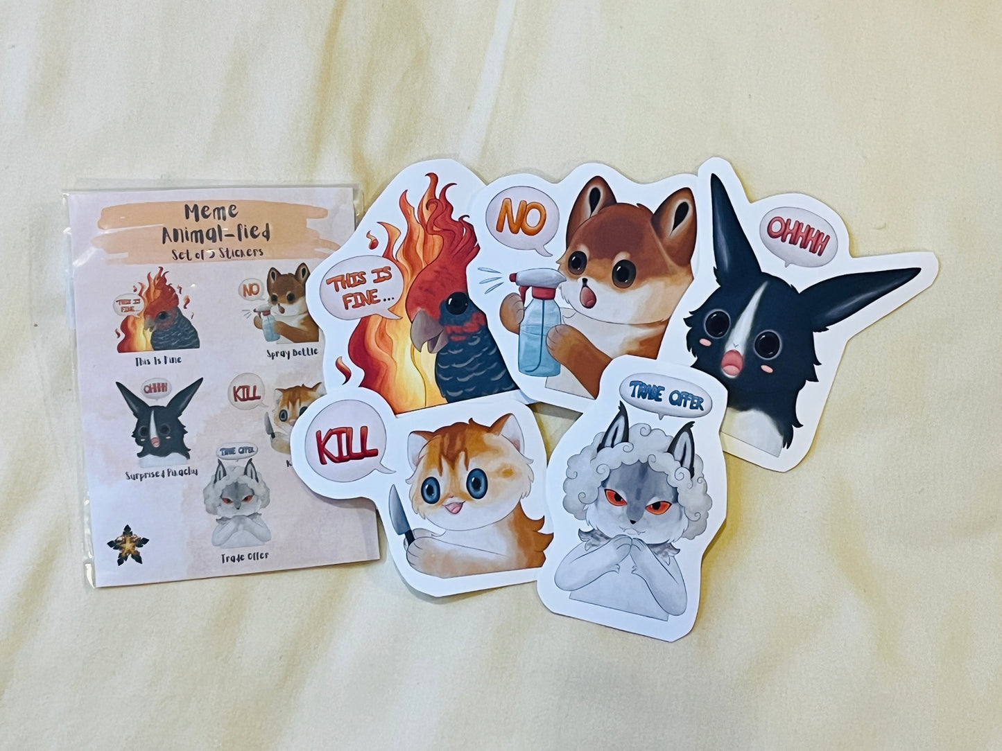 Meme Animal-fied Sticker Set