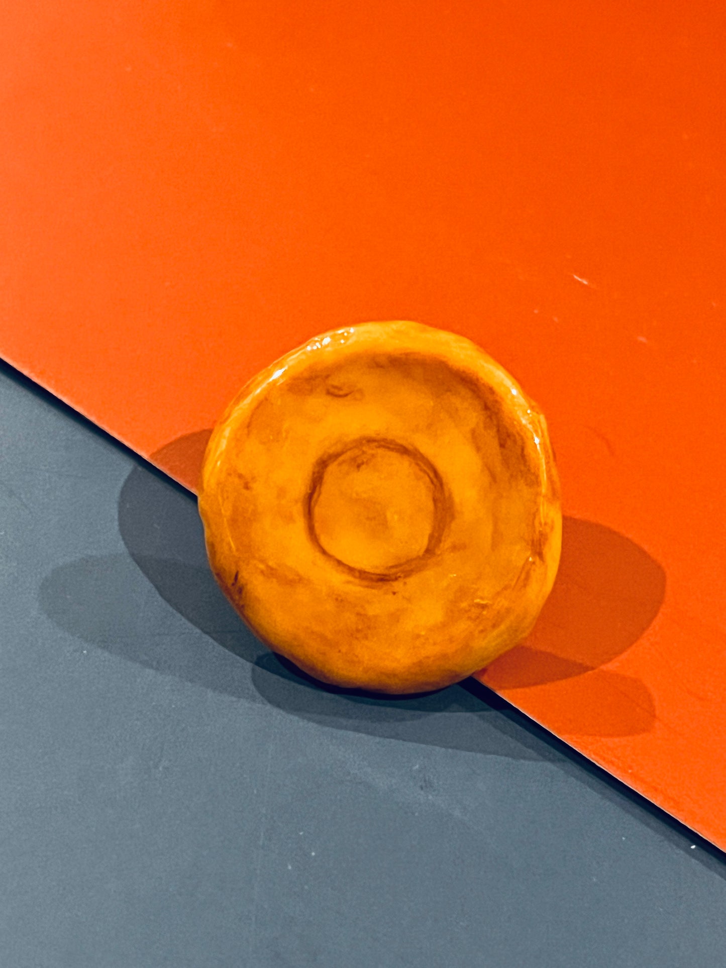 Circle Shape Dalgona Pin from Squid Game Merch