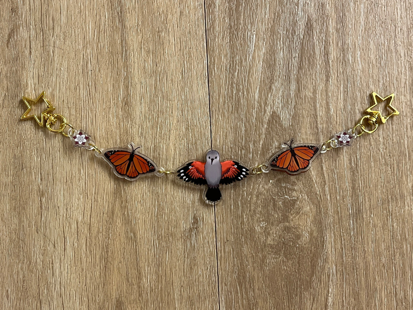Wallcreeper Acrylic Chain Charm